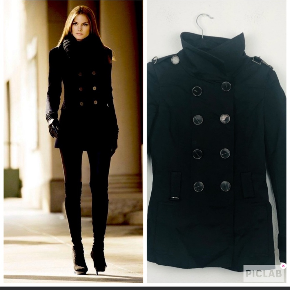 Zara black bottom down jacket size S